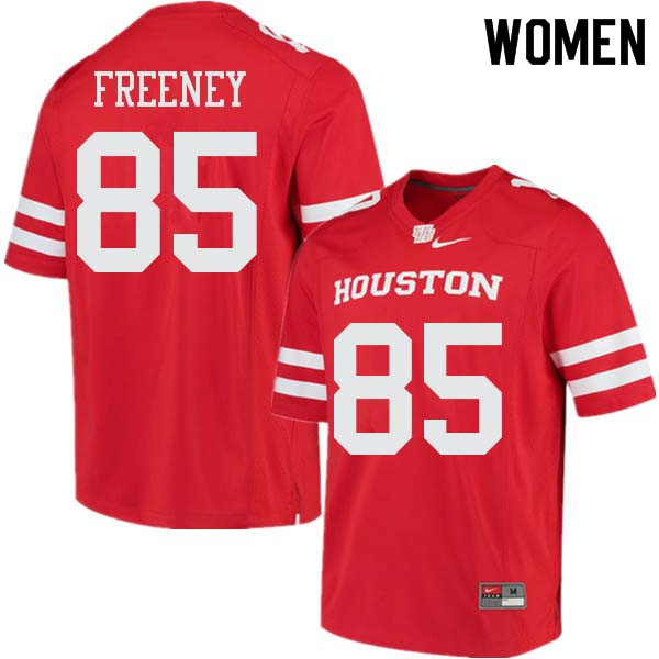 Women #85 Tariq Freeney Houston Cougars College Football Jerseys Sale-Red - Click Image to Close